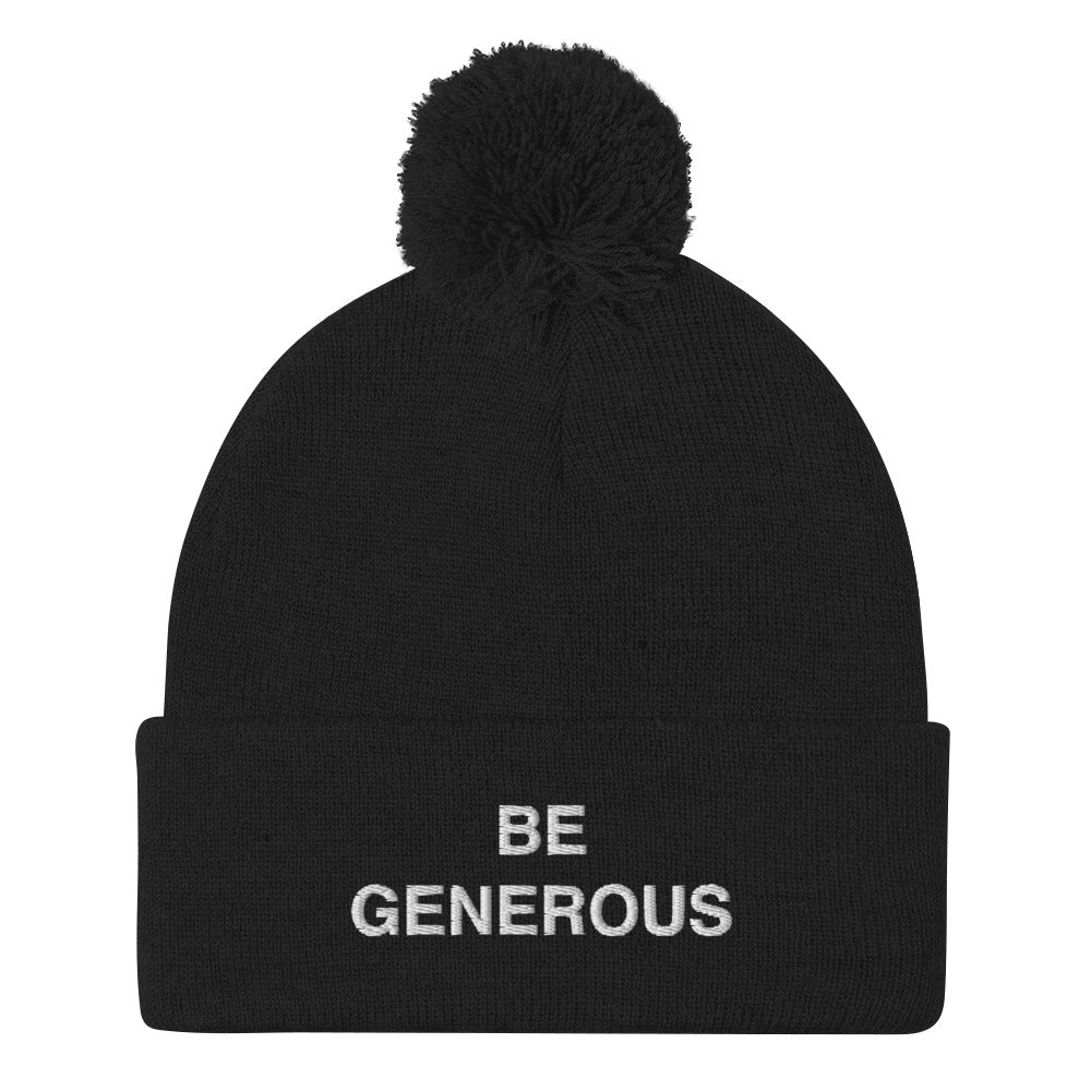 b.Eautiful x LTTT Generous Beanie Pom-Pom Beanie – Be Generous